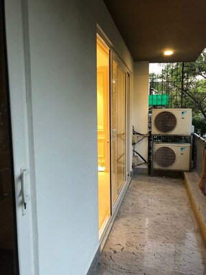 Building Lobby in 3 BHK Builder Floor at Sushant Lok I – for Rent