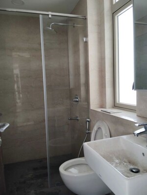 Bathroom in 3 BHK Apartment at Omkar 1973, Worli – for Rent