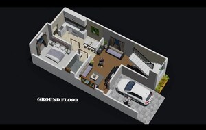Floor Plan in 3 BHK Villa at Lohgaon – for Sale