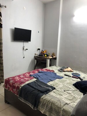 Bedroom in 1 BHK Builder Floor at Sushant Lok I – for Rent