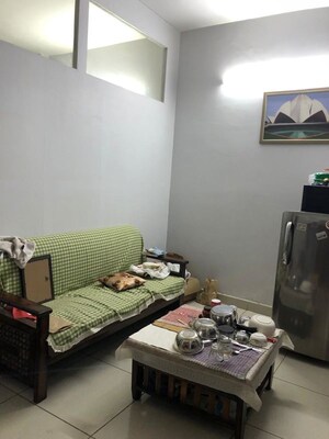 Bedroom in 1 BHK Builder Floor at Sushant Lok I – for Rent