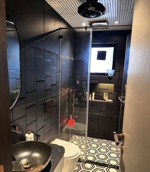 Attached Bathroom in 4 BHK Apartment at Rustomjee Seasons, Bandra East – for Rent