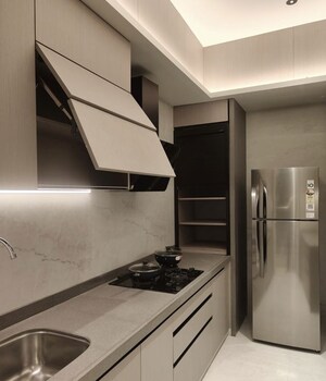 Kitchen in 4 BHK Apartment at Rustomjee Seasons, Bandra East – for Rent