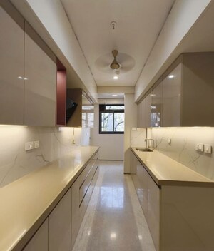 Kitchen in 4 BHK Apartment at Rustomjee Seasons, Bandra East – for Rent