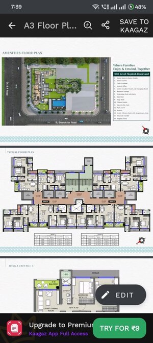Master Plan in 3 BHK Apartment at Mathuresh Monopoli, Dadar East – for Sale