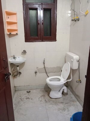 Bathroom in 1 BHK Builder Floor at Sushant Lok I – for Rent