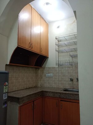 Kitchen in 1 BHK Builder Floor at Sushant Lok I – for Rent