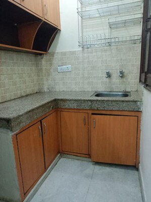 Kitchen in 1 BHK Builder Floor at Sushant Lok I – for Rent