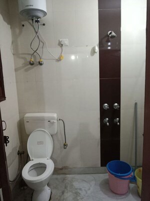 Bathroom in 1 BHK Builder Floor at Sushant Lok I – for Rent