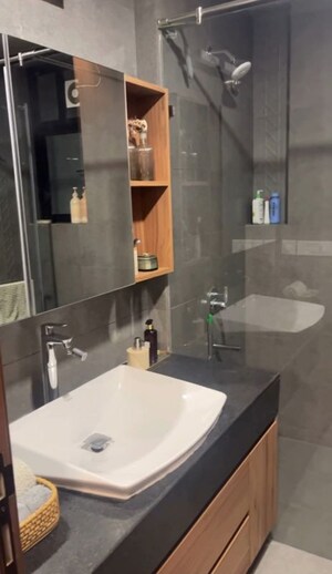 Attached Bathroom in 3 BHK Apartment at Krisumi Waterfall Residences, Sector 36a – for Rent