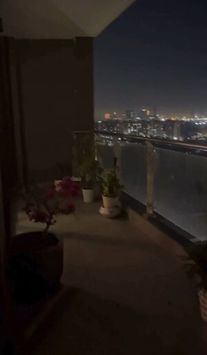 Balcony in 3 BHK Apartment at Krisumi Waterfall Residences, Sector 36a – for Rent