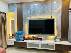 Living Room in 3 BHK Apartment at Satellite Tower, Goregaon East – for Rent