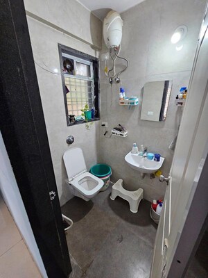 Bathroom in 3 BHK Apartment at Satellite Tower, Goregaon East – for Rent