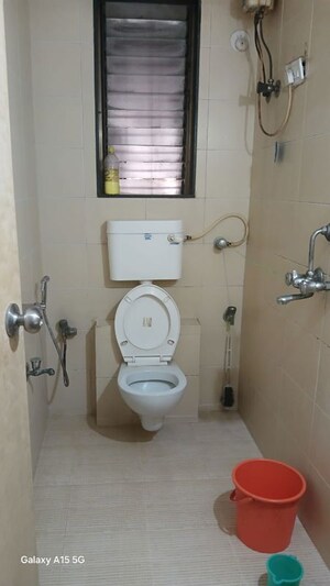 Bathroom in 3 BHK Apartment at Satellite Tower, Goregaon East – for Rent