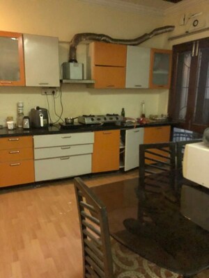 Kitchen in 3 BHK Builder Floor at Sushant Lok I – for Rent