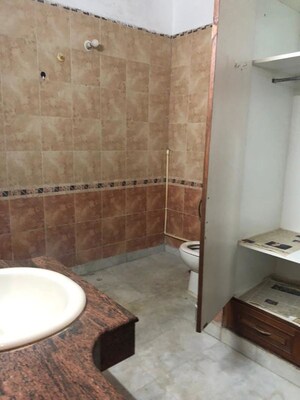 Bathroom in 3 BHK Builder Floor at Sushant Lok I – for Rent