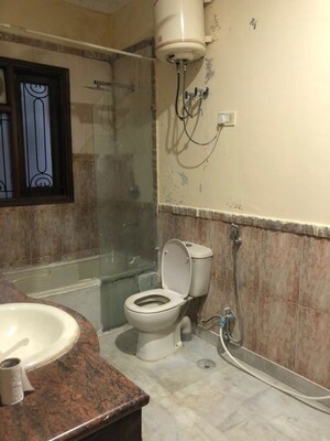 Bathroom in 3 BHK Builder Floor at Sushant Lok I – for Rent