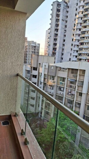 Balcony in 3 BHK Apartment at Bhutra Mangal Karini Sky Breeze, Goregaon West – for Rent