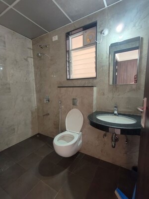 Bathroom in 3 BHK Apartment at Nyati Elysia 3, Kharadi – for Rent