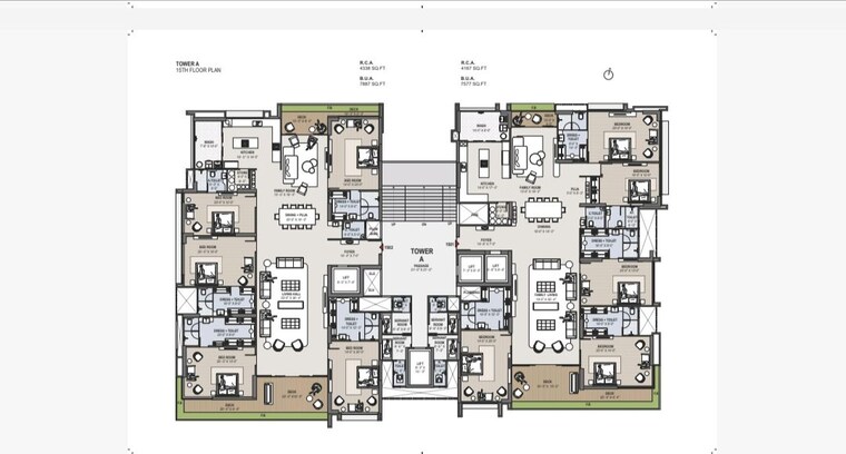 Floor Plan, vesu 6 Bedroom 5584 Sq.Ft. Builder Floor In Vesu Surat 10295442