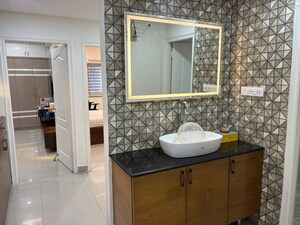 Bathroom in 3 BHK Apartment at Jains Carlton Creek, Manikonda – for Rent