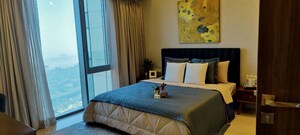 Bedroom in 3 BHK Apartment at Adani Ten BKC, Bandra East – for Rent