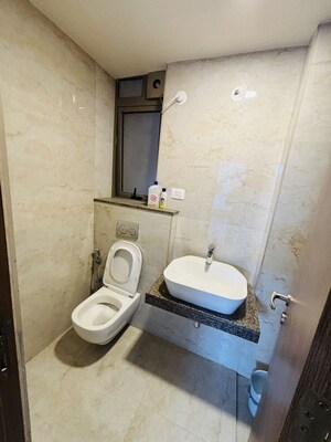 Bathroom in 3 BHK Apartment at Prestige Siesta, Mulund West – for Rent