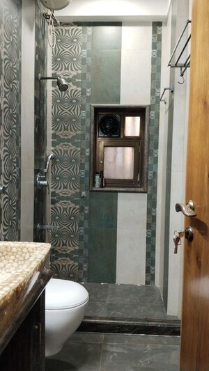 Bathroom in 3 BHK Apartment at Mon Desir Apartment, Dadar West – for Rent