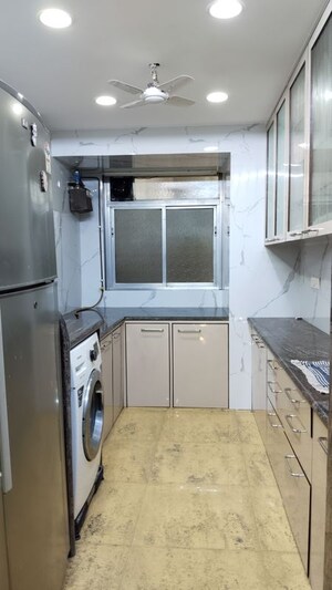 Kitchen in 3 BHK Apartment at Mon Desir Apartment, Dadar West – for Rent