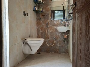 Bathroom in 3 BHK Apartment at Oval Apartments, Kharghar – for Rent