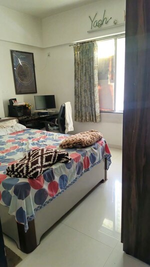 Bedroom in 2 BHK Apartment at Akshay Classic, Pimple Gurav – for Rent