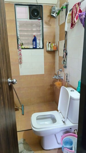 Bathroom in 2 BHK Apartment at Akshay Classic, Pimple Gurav – for Rent