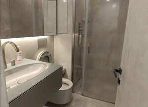 Bathroom in 4 BHK Apartment at Lodha The World Towers World One Tier 2, Worli – for Rent