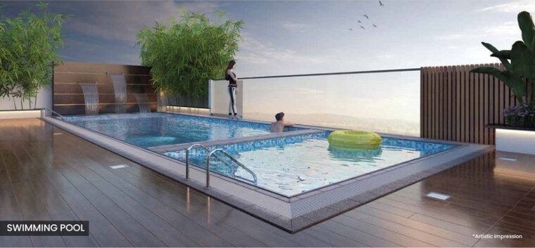 Swimming Pool, jk-sahadeo-polaris 2 Bedroom 750 Sq.Ft. Apartment In Someshwarwadi Pune 10296439