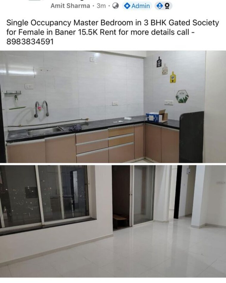 Kitchen, kumar-classic 2 Bedroom 950 Sq.Ft. Apartment In Aundh Pune 10296471