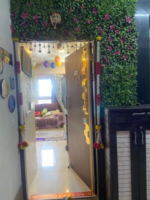 Building Lobby in 2 BHK Apartment at Godrej Infinity, Keshav Nagar – for Rent