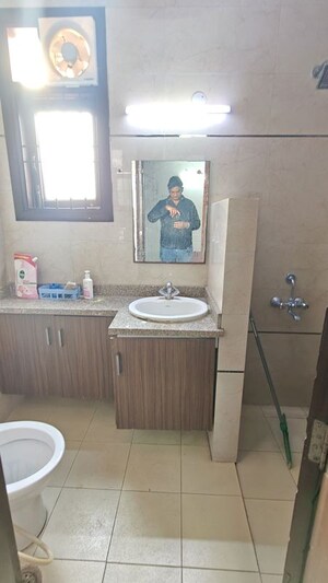 Bathroom in 2 BHK Builder Floor at Malviya Nagar – for Rent