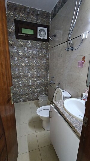 Bathroom in 2 BHK Builder Floor at Malviya Nagar – for Rent