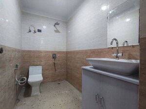 Bathroom in 2 BHK Builder Floor at Saket – for Rent