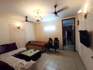Living Room in 2 BHK Builder Floor at Nehru Enclave – for Rent