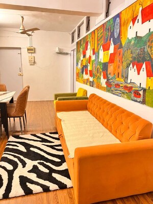 Bedroom in 2 BHK Apartment at Juhu Gulmohar CHS, Vile Parle West – for Rent