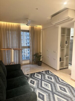 Living Room in 1 BHK Apartment at Hiranandani Regent Hill, Powai – for Rent