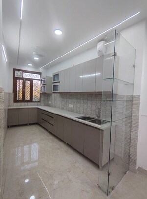 Kitchen in 3 BHK Builder Floor at Malviya Nagar – for Sale