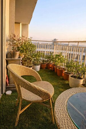 Balcony in 3 BHK Apartment at Kalpataru Exquisite Sierra, Wakad – for Rent