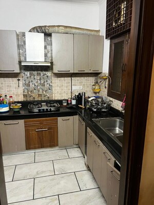 Kitchen in 3 BHK Builder Floor at Greater Kailash I – for Sale