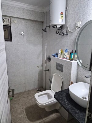 Bathroom in 3 BHK Apartment at Paradigm Business Hermitage Park, Dhakoli – for Rent