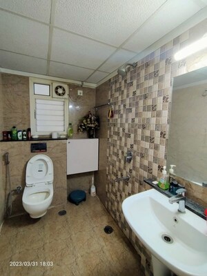 Bathroom in 3 BHK Apartment at VRR Fortuna, Sarjapur Road – for Rent