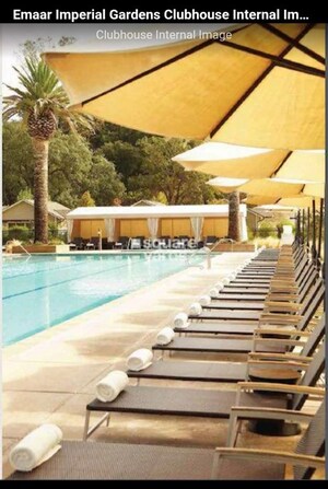 Staircase in 3.5 BHK Apartment at Emaar Imperial Gardens, Sector 102 – for Rent