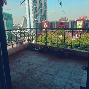 Balcony in 2 BHK Apartment at Magarpatta City Roystonea, Hadapsar – for Rent