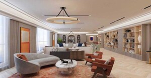 Living Room in 4 BHK Apartment at Malabar Hill – for Sale